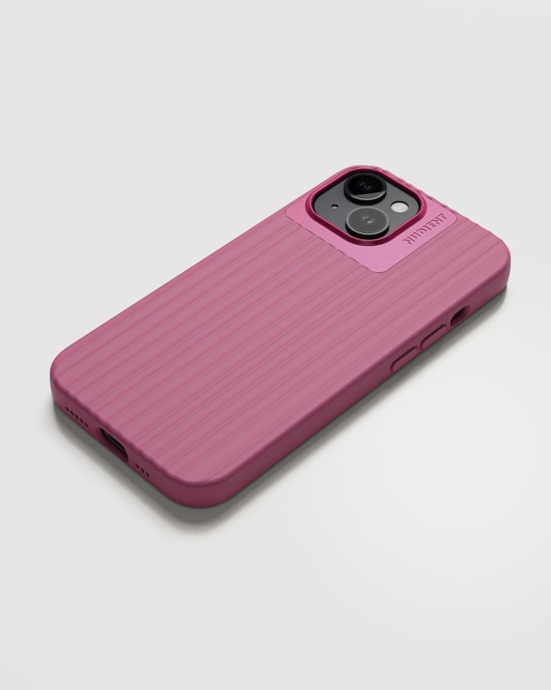 Nudient – Backcover – für Apple iPhone 15 – Deep Pink