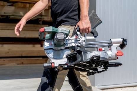 Metabo Akku-Kapp- und Gehrungssäge KGS 18 LTX BL 254 – 18 V (CAS) – Ø 254 mm – 2×8,0 Ah & Ladegerät – LiHD