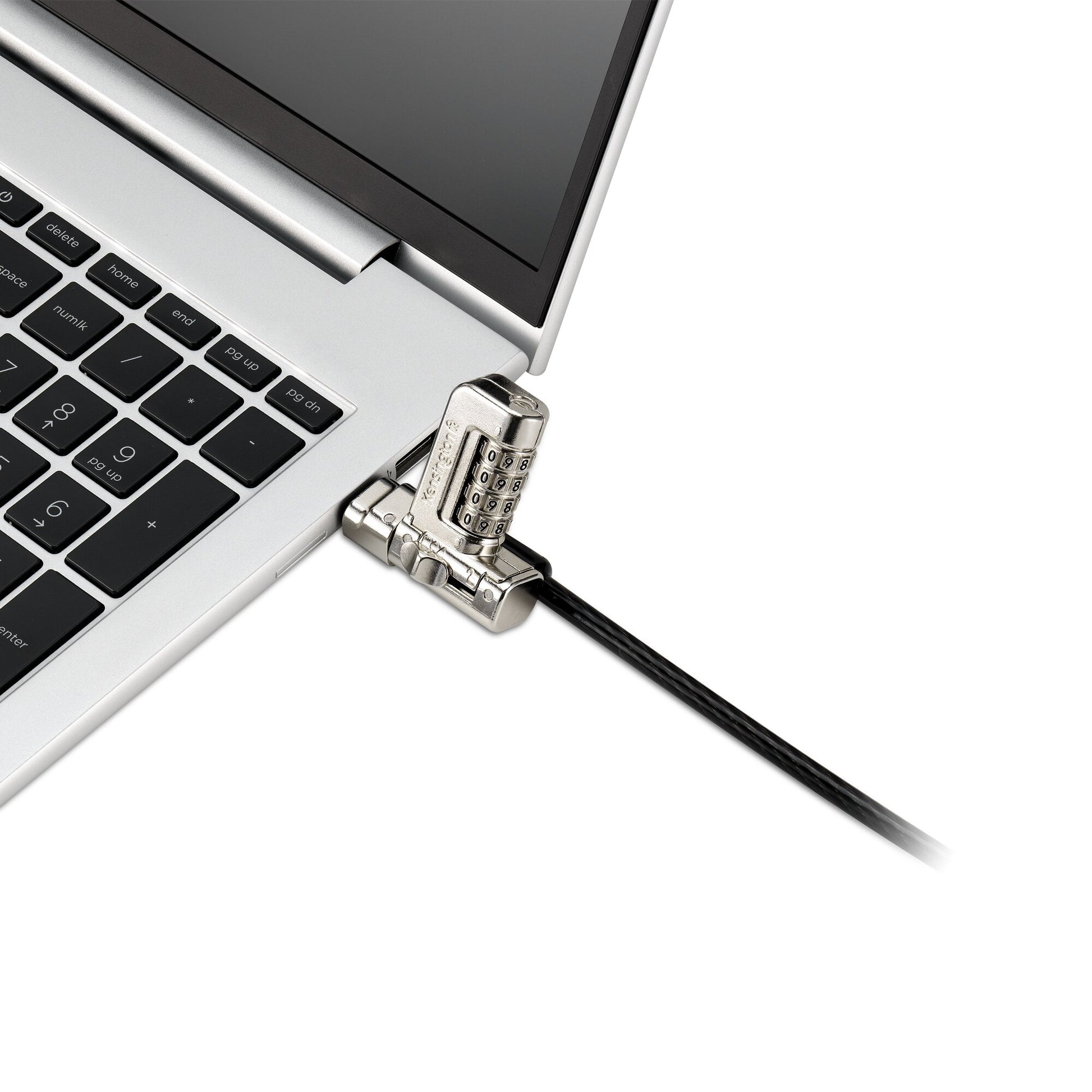 Kensington Universelles 3-in-1 Kombinationsschloss für Notebooks – 1,8 m Kabel, Karbonstahl – Schwarz