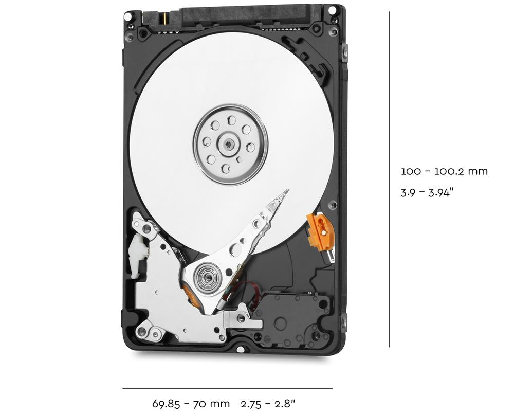 Western Digital Blue 2 TB 2,5 Zoll – SATA III, 5400 U/min
