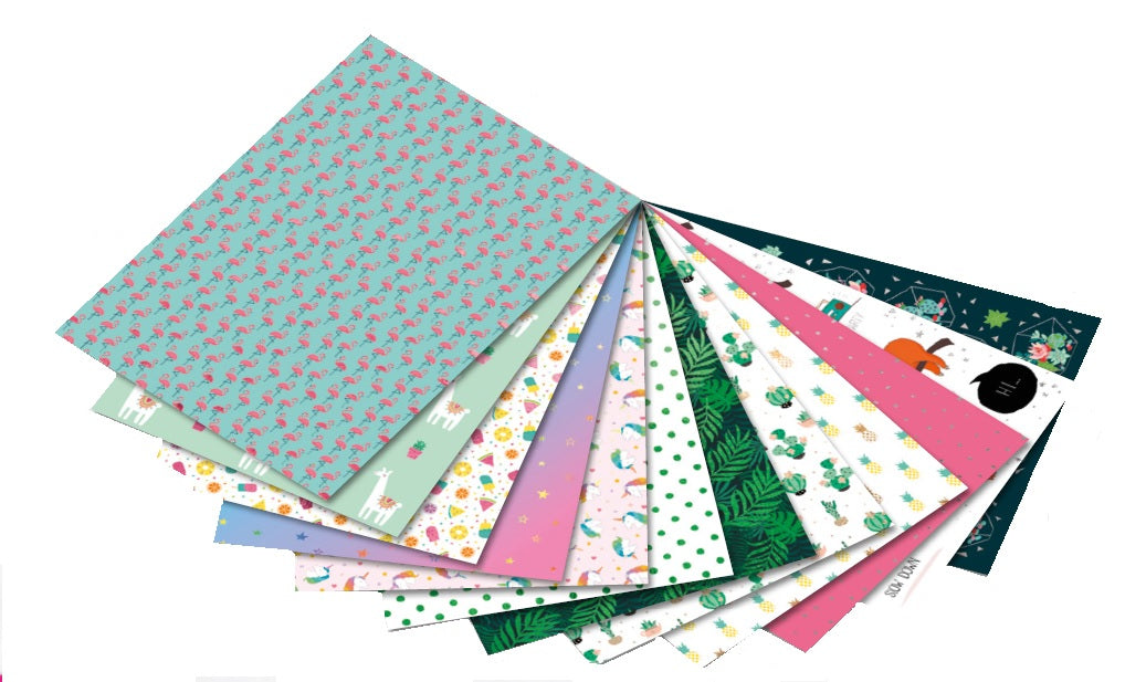 Folia Motivblock Hotfoil – A4 – 165 g/m² – sortiert – 12 Blatt