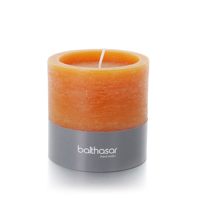 Balthasar Zylinderkerze – Ø 10 × 10 cm – orange, ca. 50 h