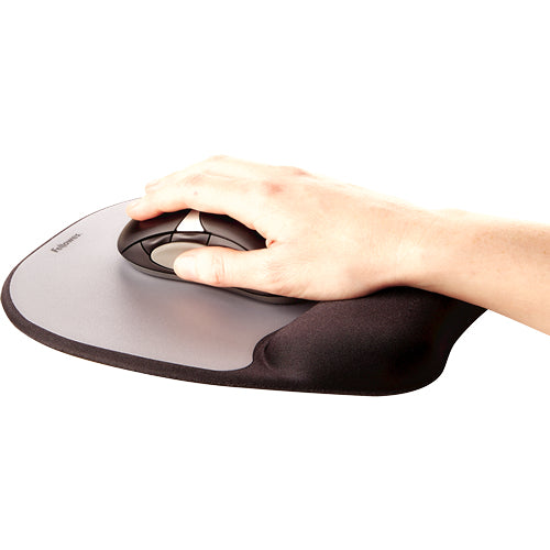 Fellowes Mausmatte mit Handgelenkauflage – 9175801 – Memory Foam – 201,5×235×25,5 mm – Schwarz