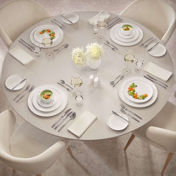 Villeroy & Boch Afina Frühstücksteller – Porzellan, weiss, Ø 22 cm, spülmaschinenbeständig