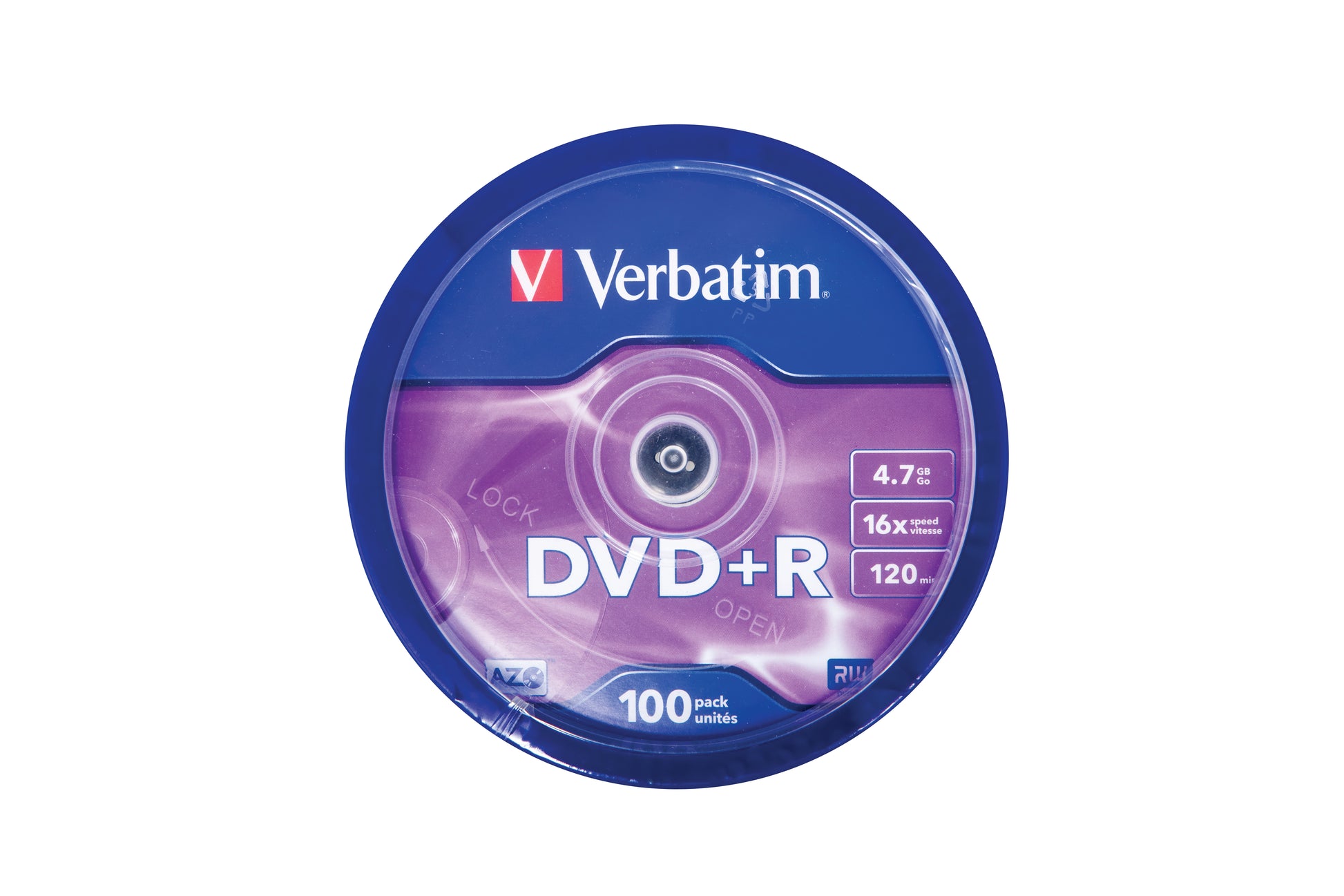 Verbatim DVD+R 16x 4,7 GB Matt Silber – 100 Stück