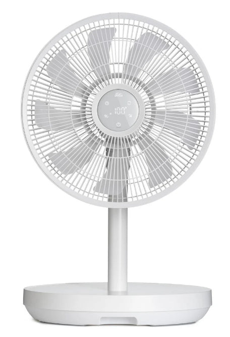 Solis Duo Fan Standventilator – 38 cm, 12 Stufen, oszillierend, Fernbedienung, 23,4 W, 55 dB, Weiss