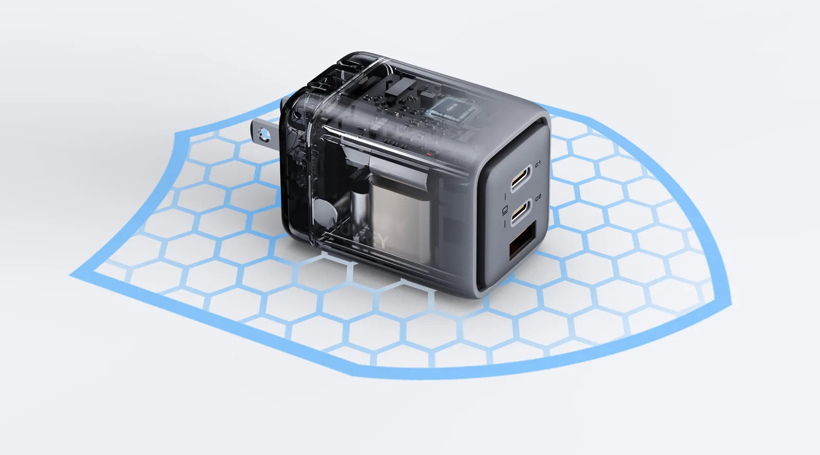 AUKEY Comet Mix PA-C5 Ladegerät – 100 W, PD, GaN – für Telefone, Tablets, Laptops