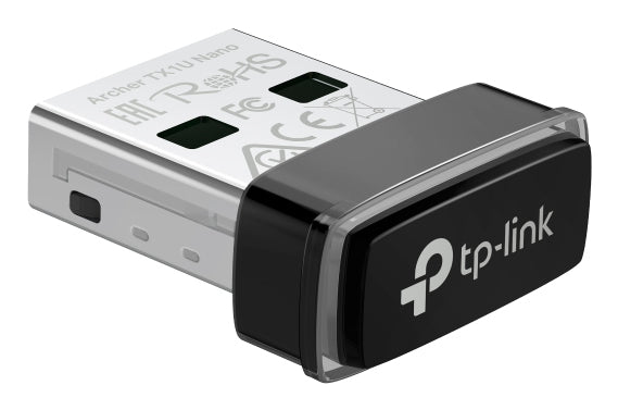 TP-Link Archer TX1U Nano USB-WLAN-Adapter – Wi-Fi 6 (802.11ax) – für Windows 7/10/11, Linux (Kernel 3.10+)