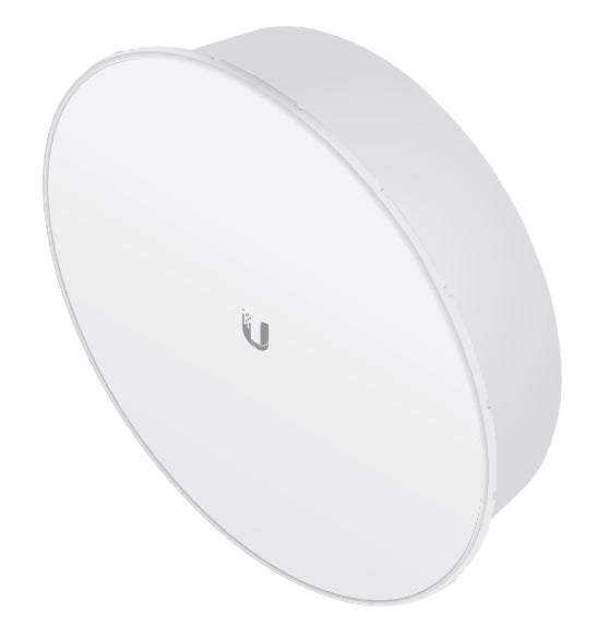 Ubiquiti airMAX PowerBeam ac Gen2 – 5,150–5,850 GHz Funkbrücke, 1× Ethernet, 450 Mbit/s, 25 dBi Antenne, Weiss