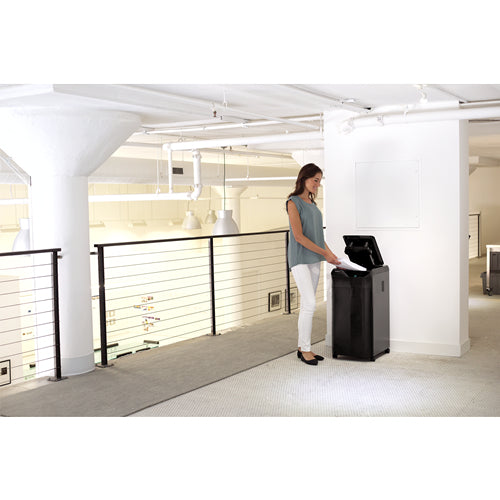 Fellowes AutoMax 350C – Aktenvernichter mit Autofeed 350 Blatt, DIN P-4, Partikelschnitt 4 × 38 mm, 70 l