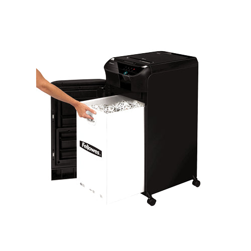 Fellowes AutoMax 550C – Aktenvernichter mit Autofeed 550 Blatt, DIN P-4, Partikelschnitt 4 × 38 mm, 83 l