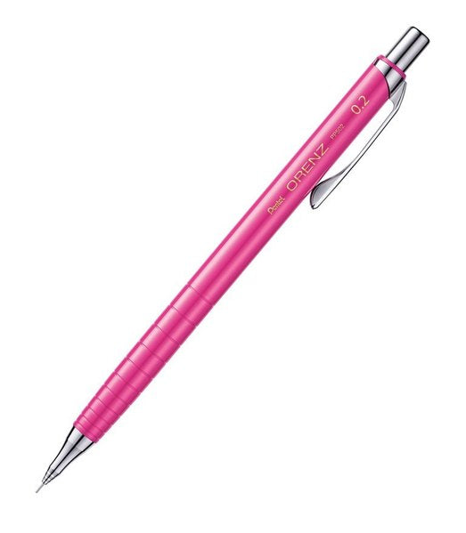 Pentel Orenz Druckbleistift – 0,2 mm – Metall – Pink – Anti-Minenbruch