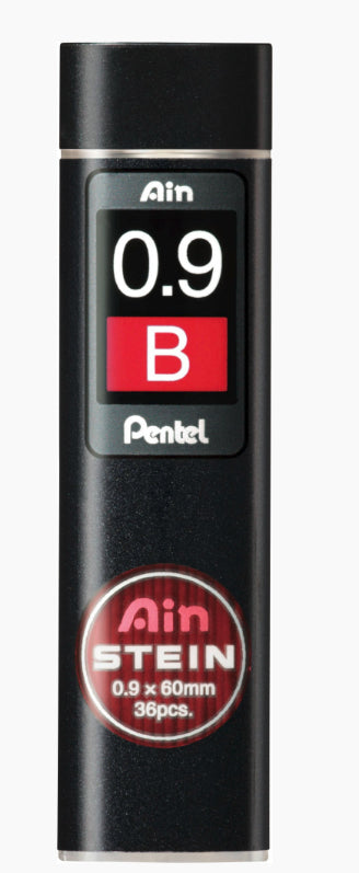 Pentel Bleistiftminen – Graphit, 0,9 mm, B, 36 Stk.