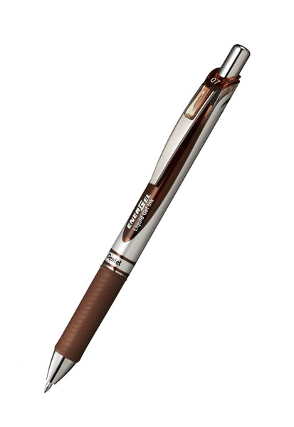 Pentel EnerGel X Gelschreiber – Braun, 0,7 mm, schnelltrocknend, Druck, nachfüllbar