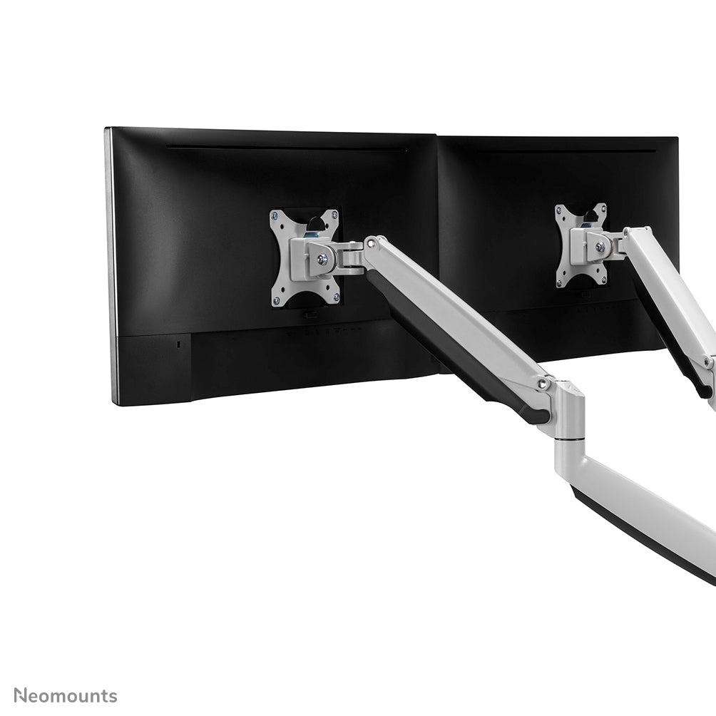 Neomounts Monitorarm, Dual, Klemme/Durchführung, bis 32", VESA 75 × 75/100 × 100 mm, 9 kg, Gasfeder