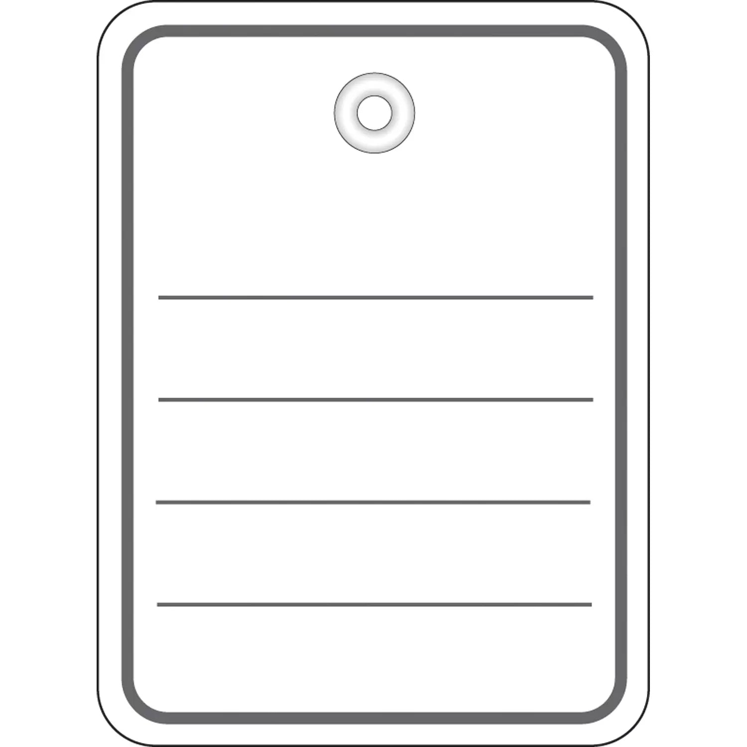 HERMA Anhängeetiketten – rechteckig 48 × 65 mm, Karton, weiss, mit Öse, abgerundete Ecken, 1'000 Stk.