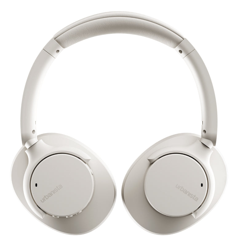 Urbanista Valencia On-Ear Kopfhörer – Kabel + BT, ANC, Weiss, BT 5.3