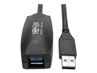 Tripp Lite USB-A Verlängerungskabel (Stecker auf Buchse) – USB 3.2 Gen 1 (5 Gbit/s) – 4,88 m – Schwarz