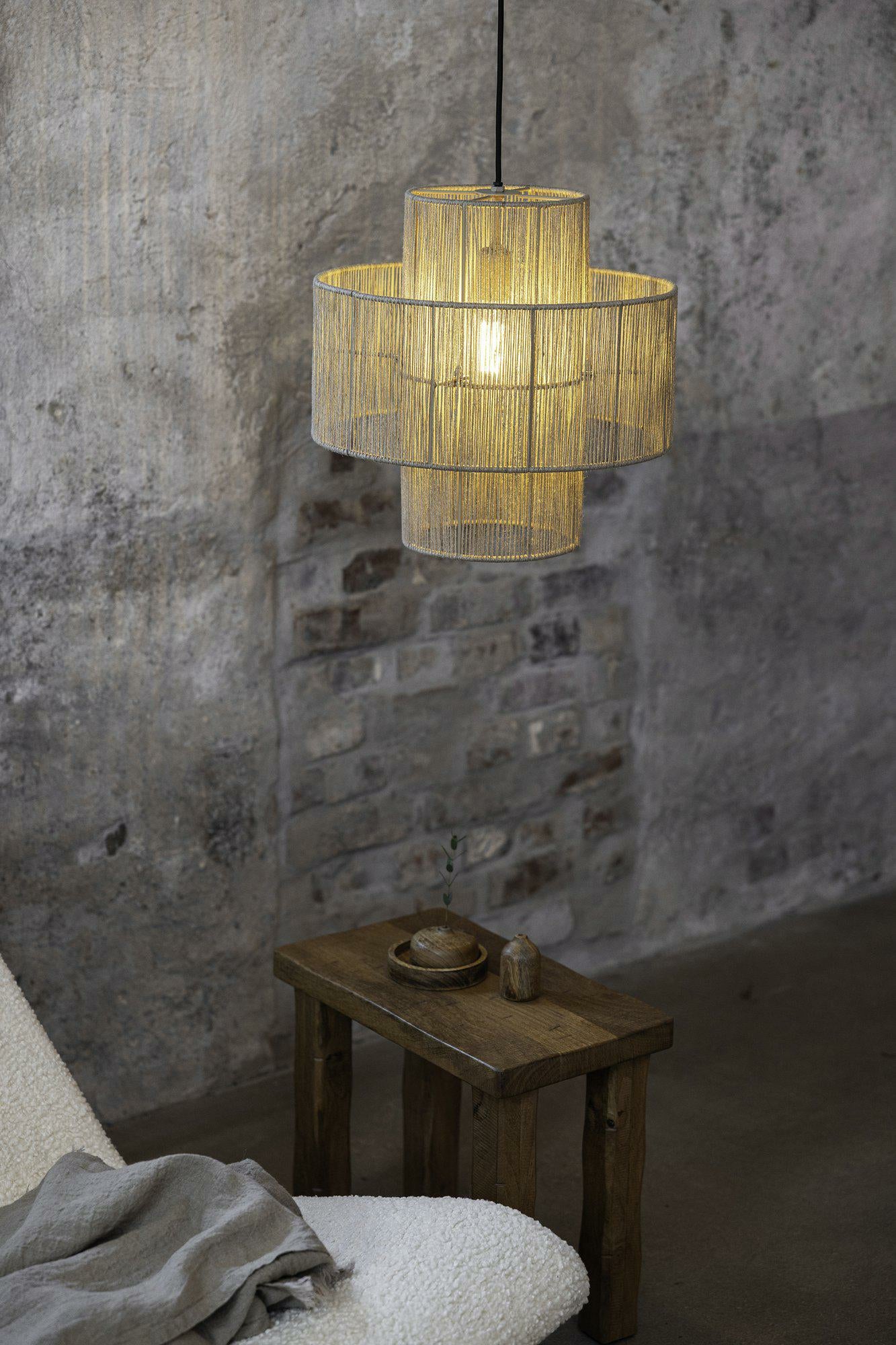 Markslöjd Pendelleuchte Soga – Ø 40 × 41 cm, 40 W, Neutralweiss, Beige, E27