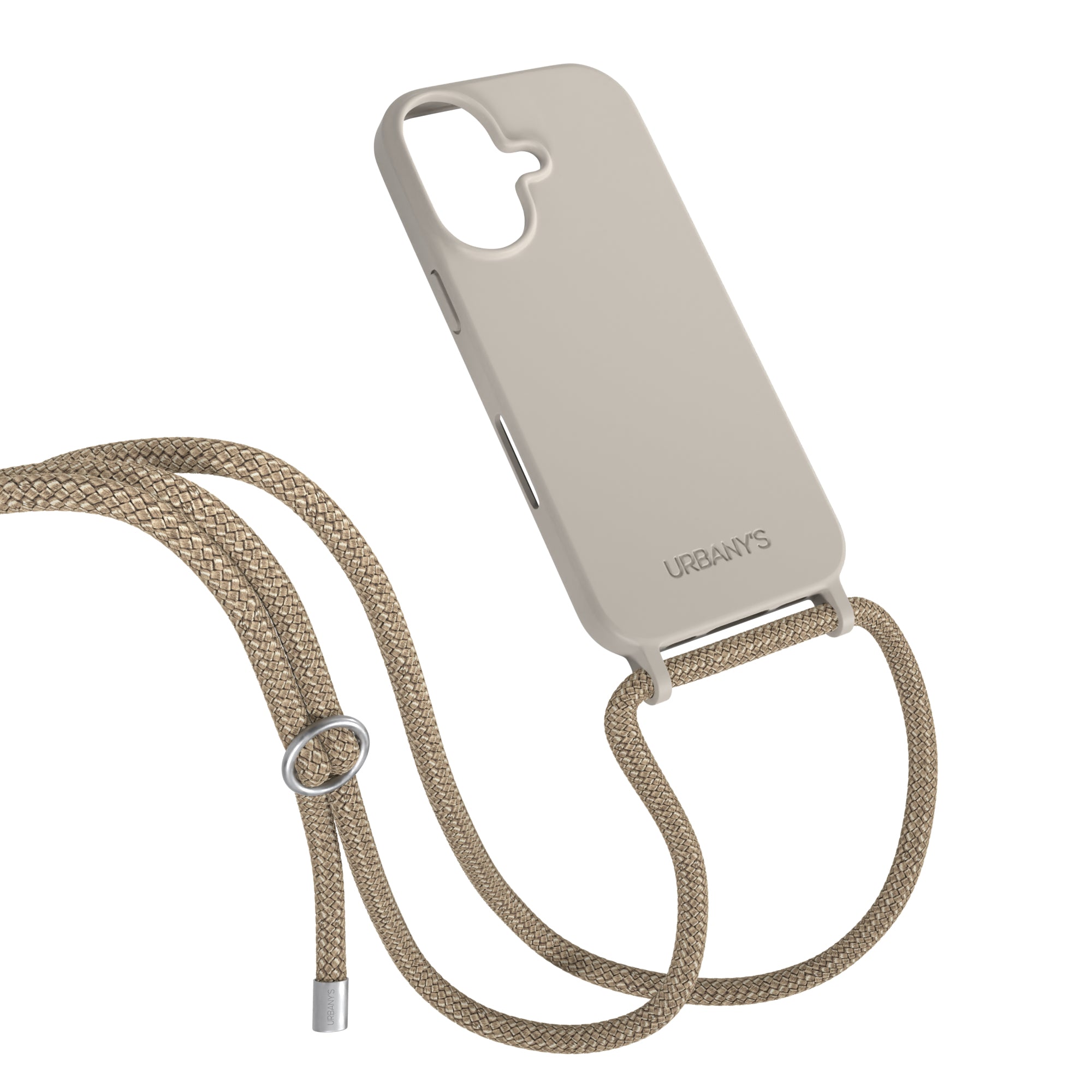 Urbany's Urbanys Beach Beauty Backcover – für Apple iPhone 17 Air, Kunststoff, Beige, Ring, Trageband