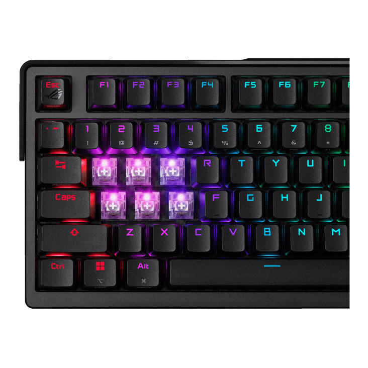 ASUS ROG Azoth Extreme – Gaming-Tastatur 75% – Mechanisch – Bluetooth & 2,4 GHz – QWERTY (US-INT) – Beleuchtet