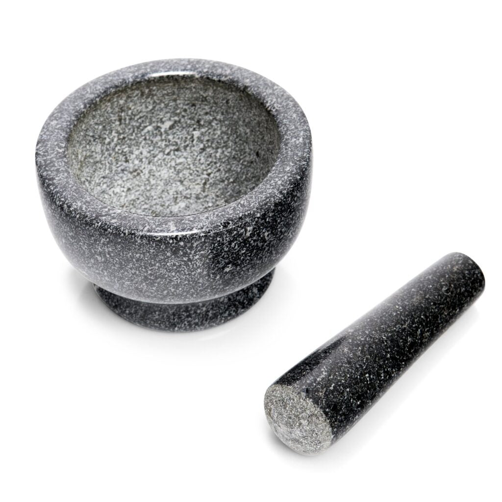 Zeller Present Mörser mit Stössel 300 ml, Ø 13 × 8 cm, Granit, Anthrazit