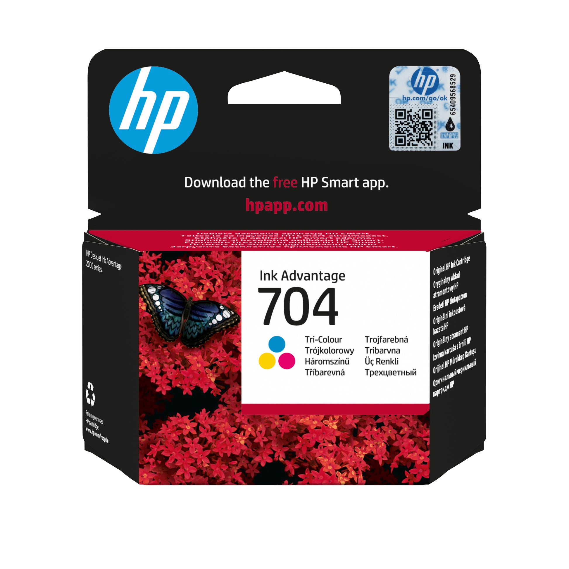 HP 704 Dreifarbig Tintenpatrone (Original) – 200 Seiten – für HP 704