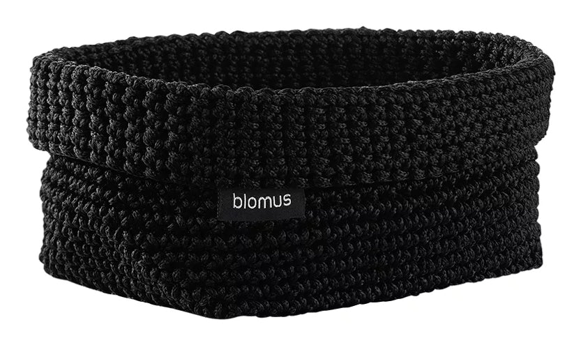 Blomus TELA L Aufbewahrungskorb – Polyester – Schwarz – 200 × 80 × 110 mm