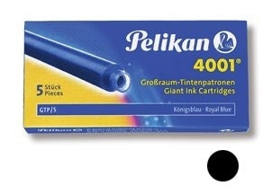 Pelikan Tintenpatronen 4001 – schwarz, dokumentenecht, geruchsarm, 5 Stk.