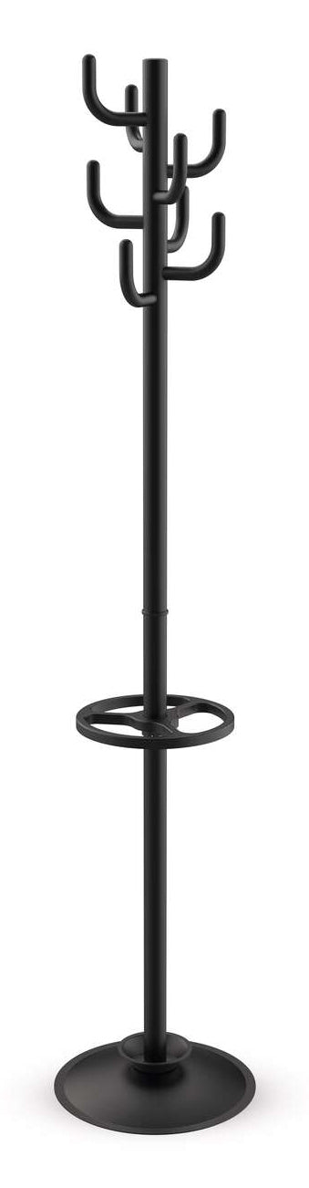 MAUL Garderobenständer MAULpolaris – Stahl, Schwarz, 177 cm, 8 Haken