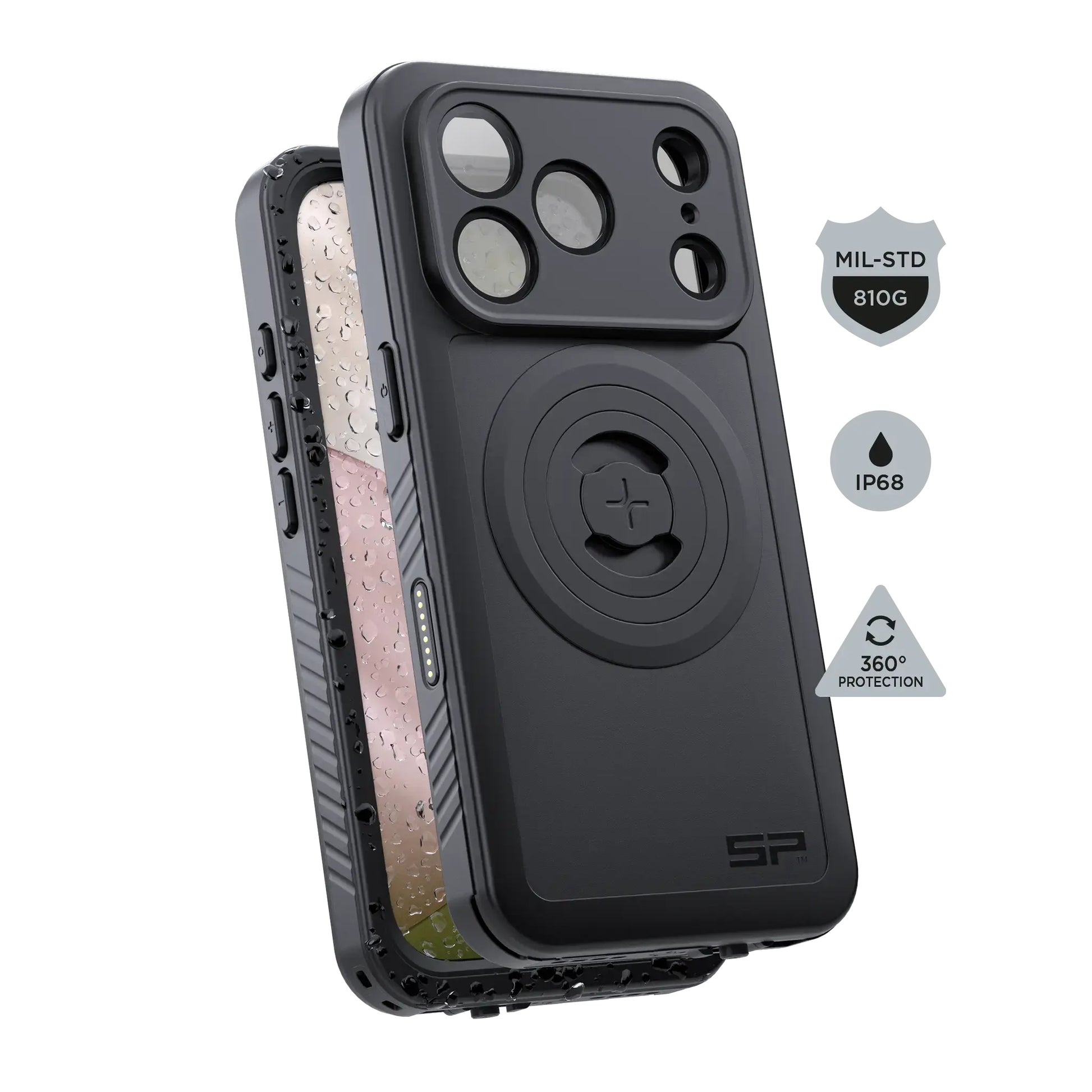 SP Connect Xtreme SPC+ Backcover – für Apple iPhone 17 Pro – MagSafe, Kunststoff, Schwarz