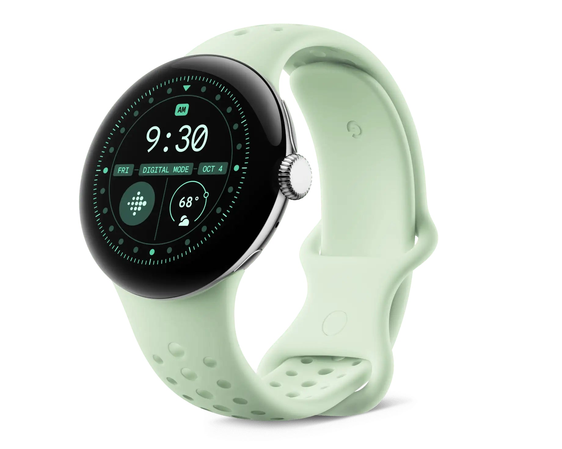 Google Sportarmband, Grün, S, für Pixel Watch 3 (41 mm)