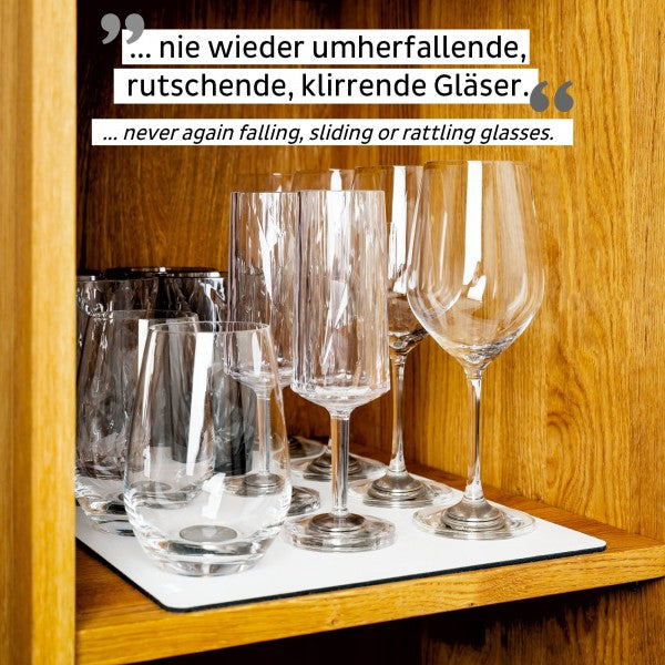 Silwy Untersatz – Kunststoff, weiss, rutschfest, zum selber zuschneiden, 40 × 27 cm