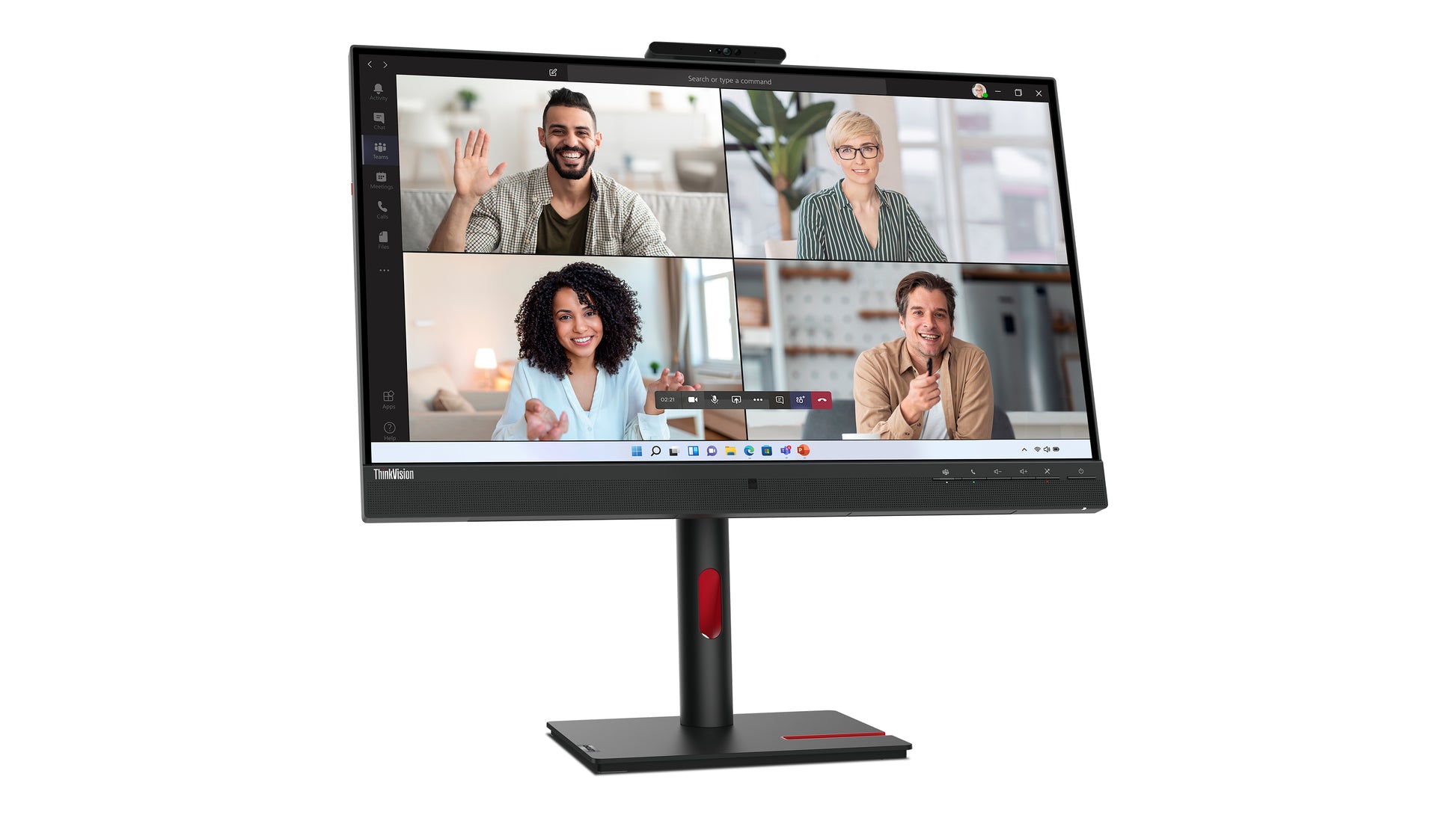Lenovo Monitor, 27", 2560 × 1440 (WQHD), IPS, HDMI 2.1, DisplayPort 1.4, DP Out, USB 3.2