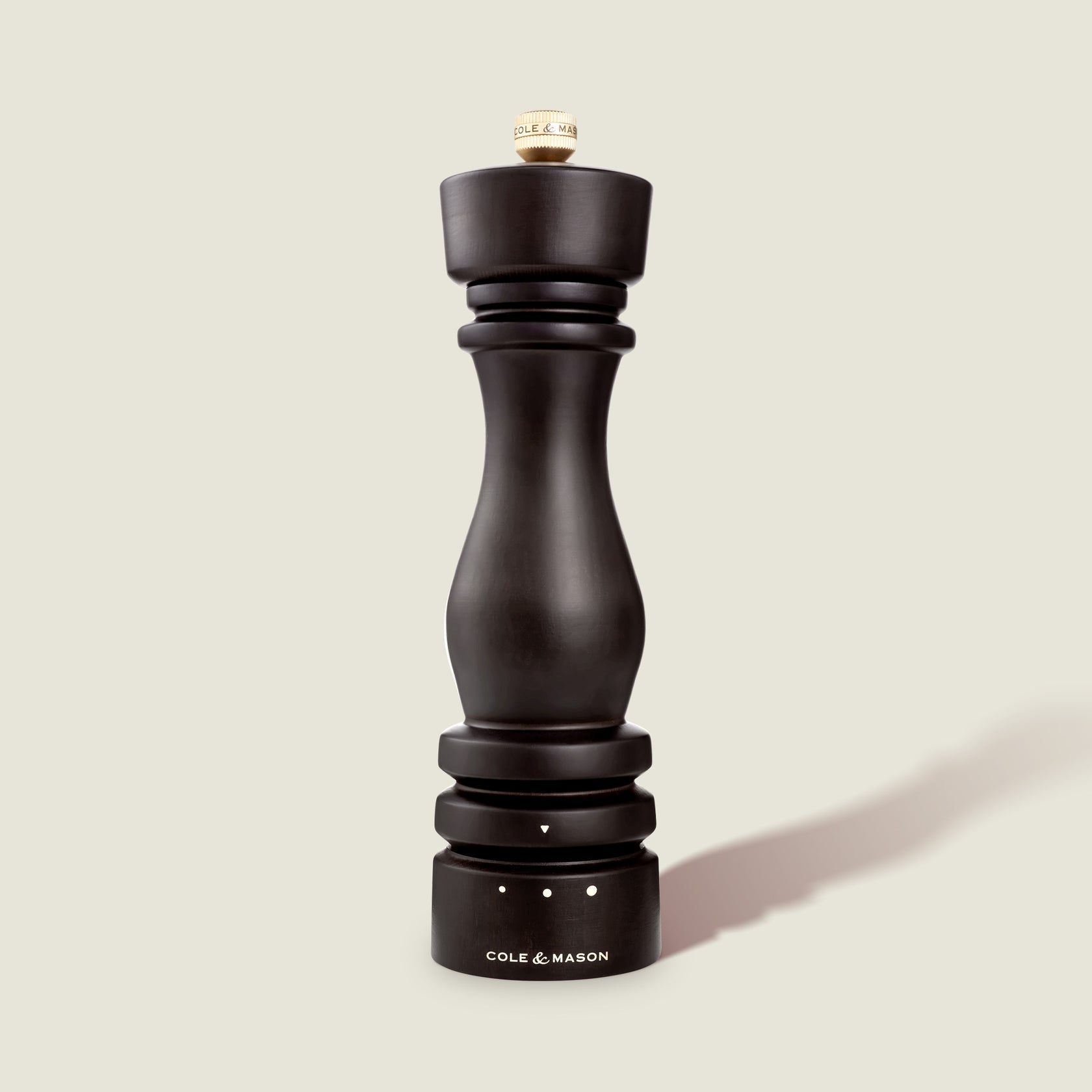 Cole & Mason Salz-/Pfeffermühle Ø 6 × 22 cm, Buche, Dunkelbraun