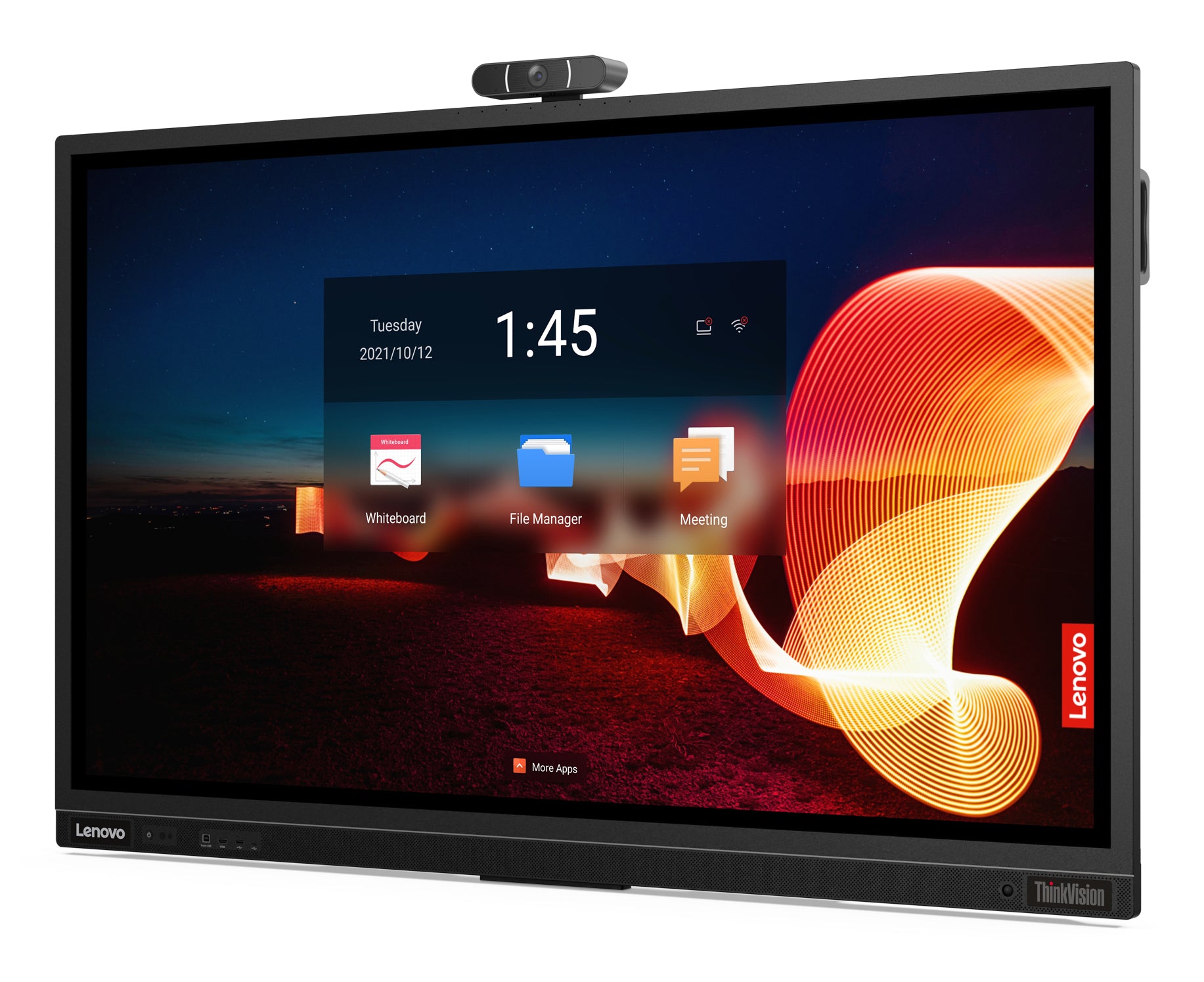 Lenovo ThinkVision T65 – 65", 3840 × 2160 (4K), IPS, Webcam, LAN, HDR