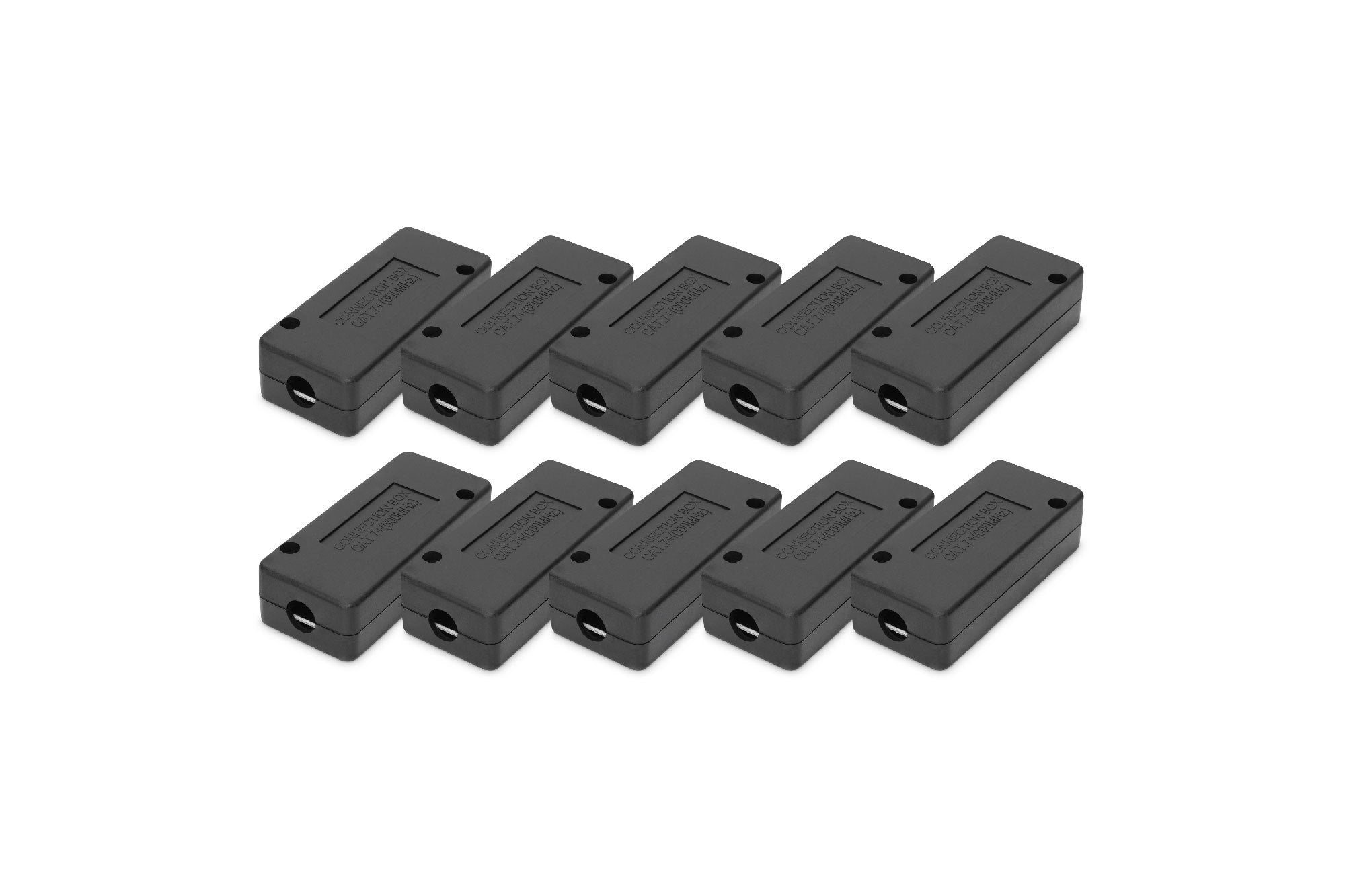 Digitus Verbindungsmodul Cat7 – 10er-Pack, Schwarz, ABS, 80×35×26 mm