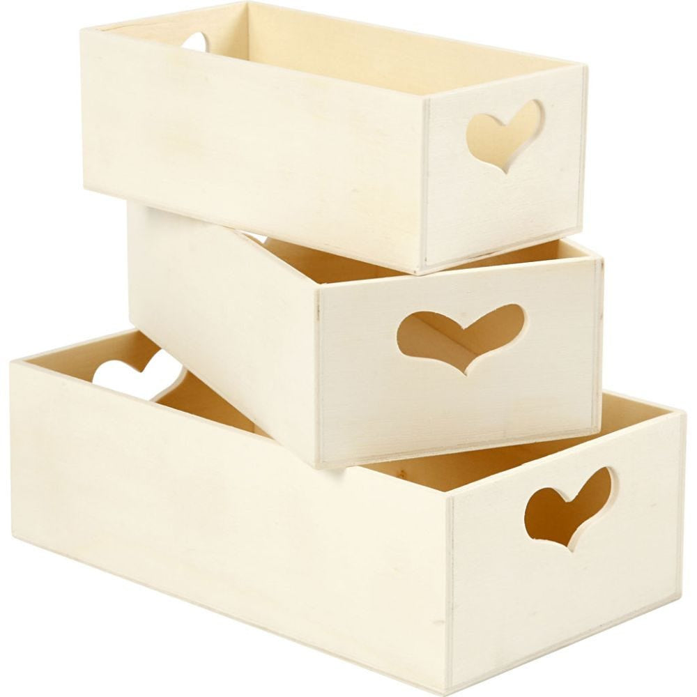 Creativ Company Aufbewahrungsbox (ohne Deckel) – Holz – Braun