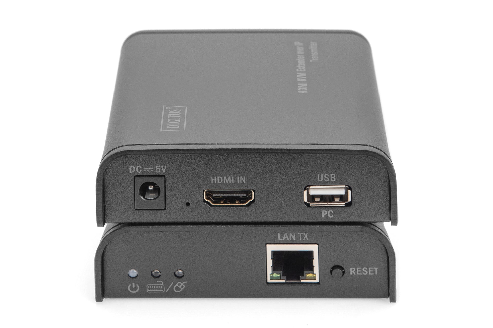 Digitus HDMI KVM-Extender über Cat5e/6 bis 80 m, 1080p (1920 × 1080), Sender und Empfänger