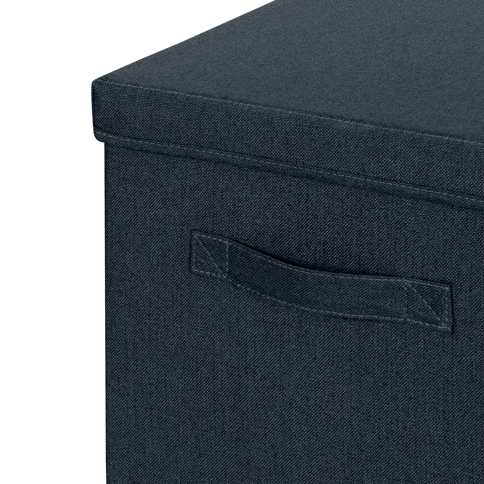 Leitz Klappbox – faltbar – Karton/Stoff – grau – 330 × 325 × 380 mm – Set 2-teilig
