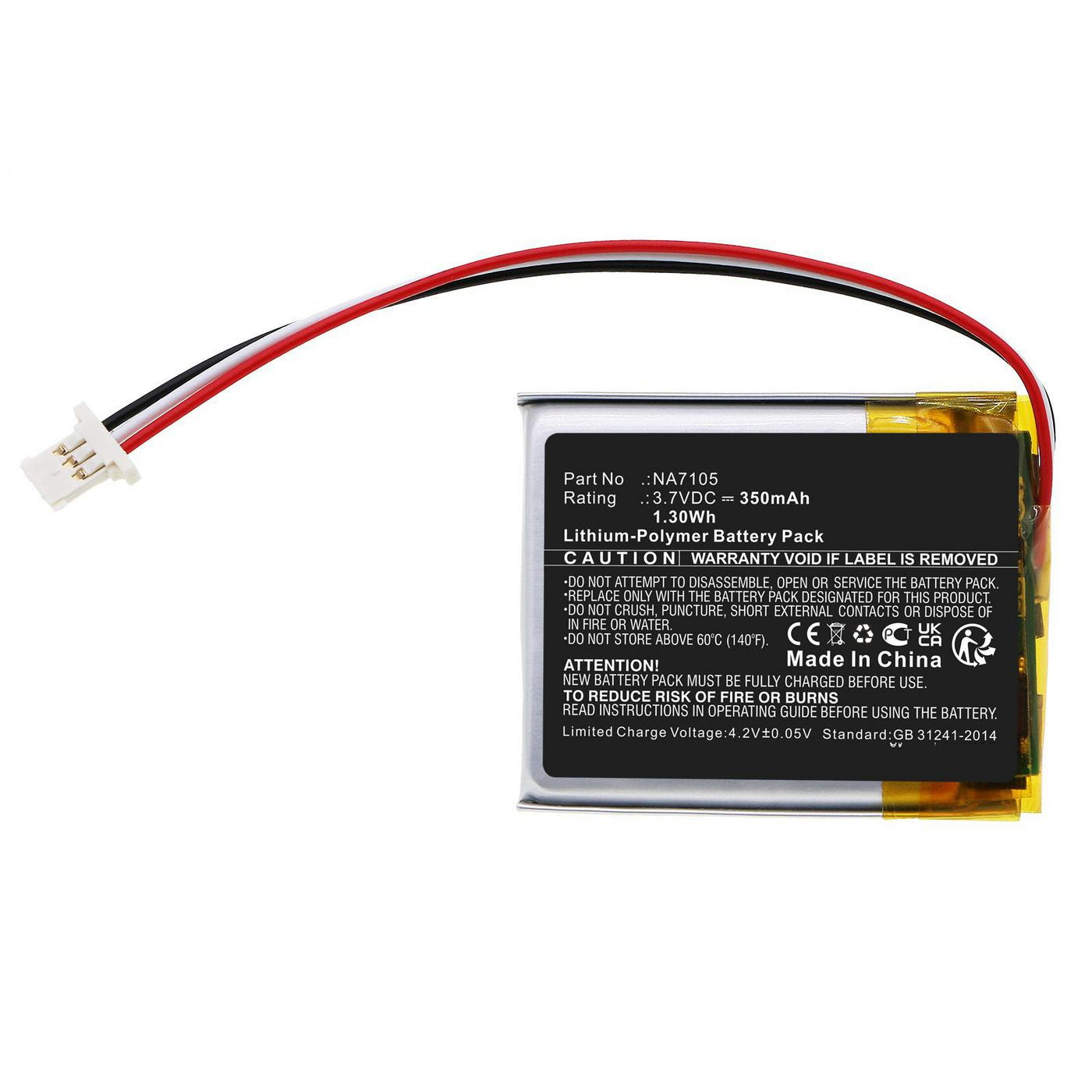 CoreParts Akku für Fernbedienung – für MGI Remote Control, 3,7 V 350 mAh (1,30 Wh)
