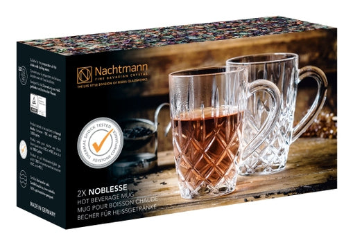 Nachtmann Teetasse – 2er Set, 347 ml, Ø 12 cm, H 11,6 cm, Glas, spülmaschinenfest, mikrowellengeeignet