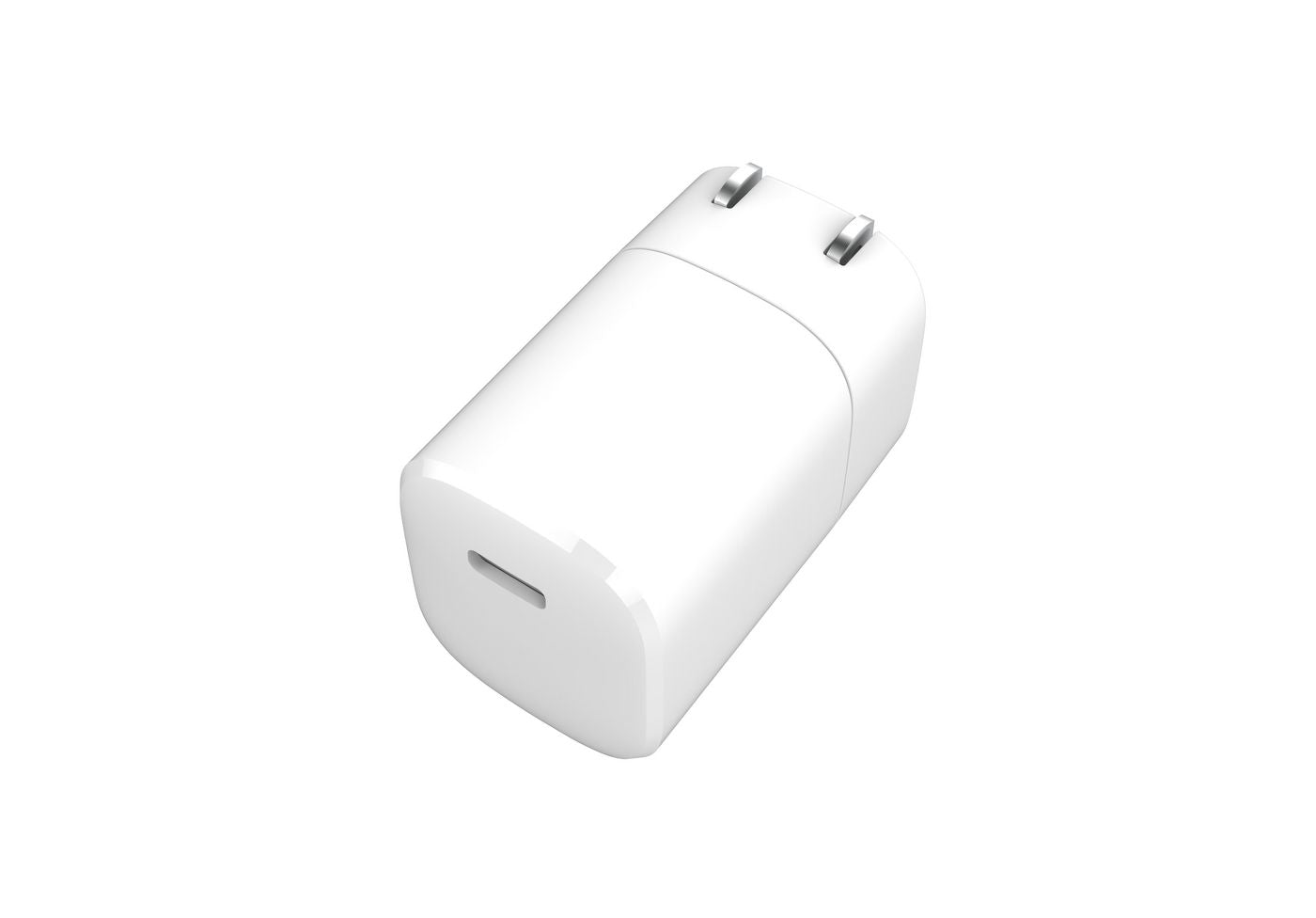 eSTUFF Netzladegerät, 20 W, USB-C, PD 3.0 – für Smartphone – US-Stecker (Typ A) – Weiss