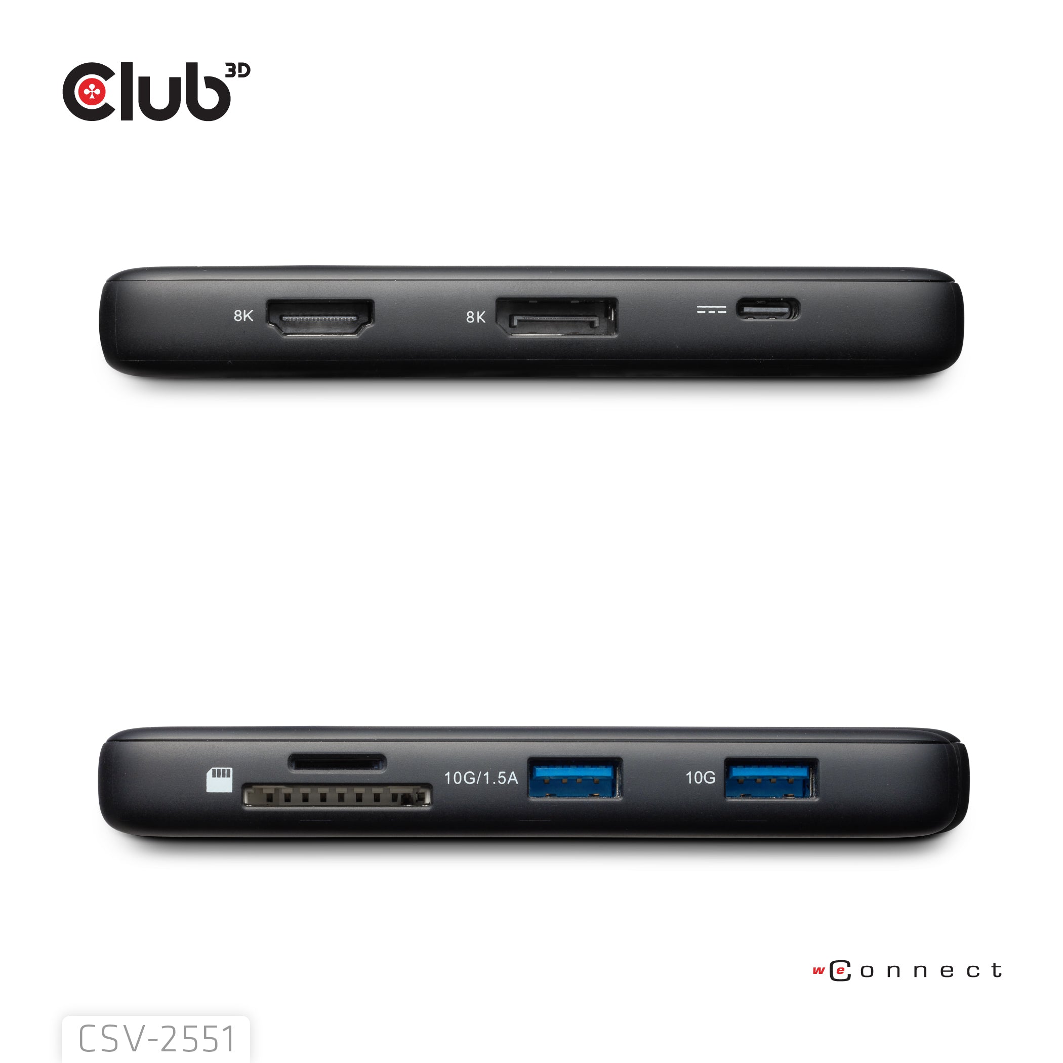 CLUB3D Club 3D Multiport-Adapter – USB-C, DP/HDMI, USB-A, 100 W PD, für Windows/Mac