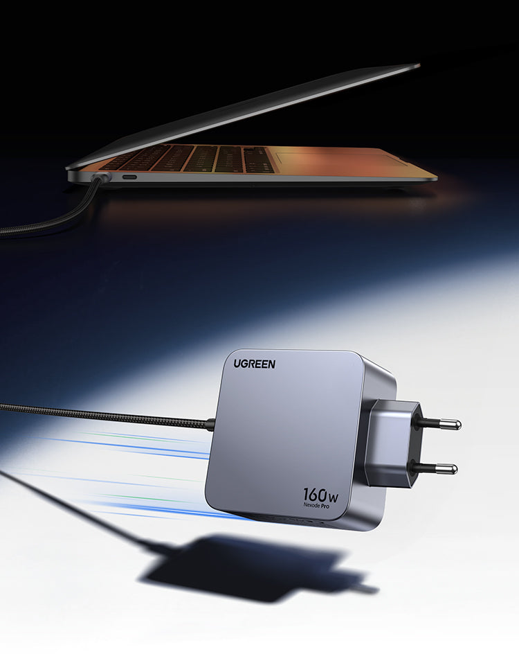Ugreen Nexode Pro Netzteil – 160 W, PD, GaN – für Smartphones, Tablets, Laptops