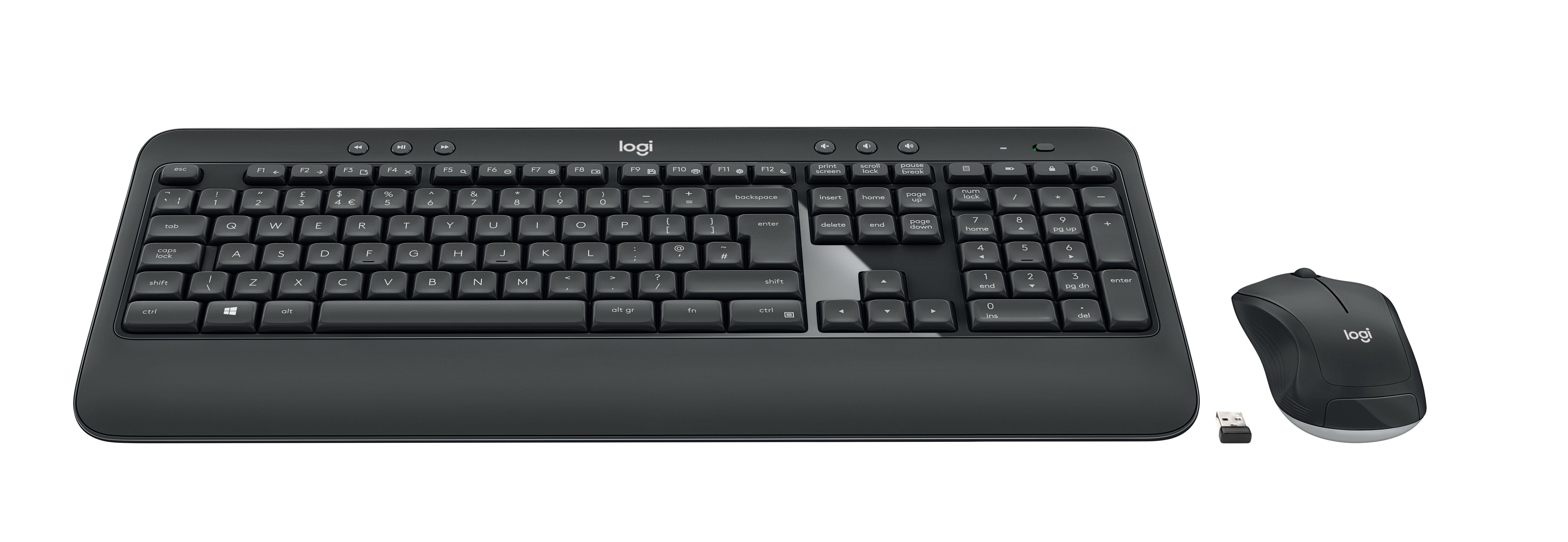 Logitech MK540 Advanced – Tastatur- und Maus-Set – Membran – 2,4 GHz USB-A (Unifying-Empfänger) – QWERTZ (HU) – schwarz