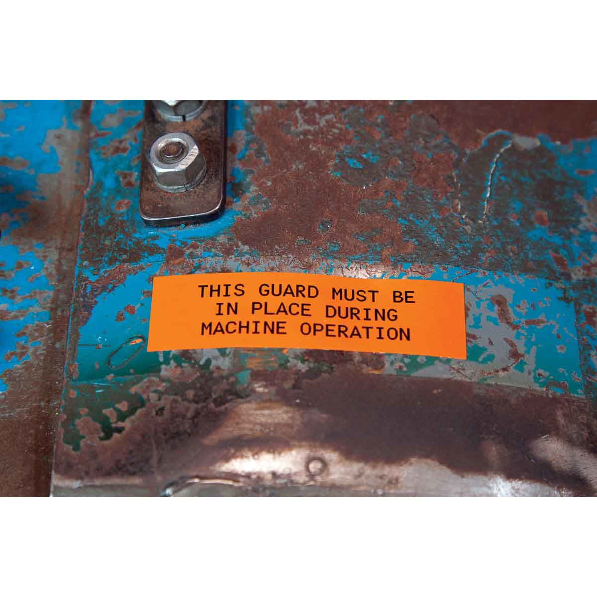 Brady Endlos-Etiketten 13 × 6,4 m – Vinyl, Orange – Permanent haftend – für BMP21-Serie, IDPAL, LABPAL
