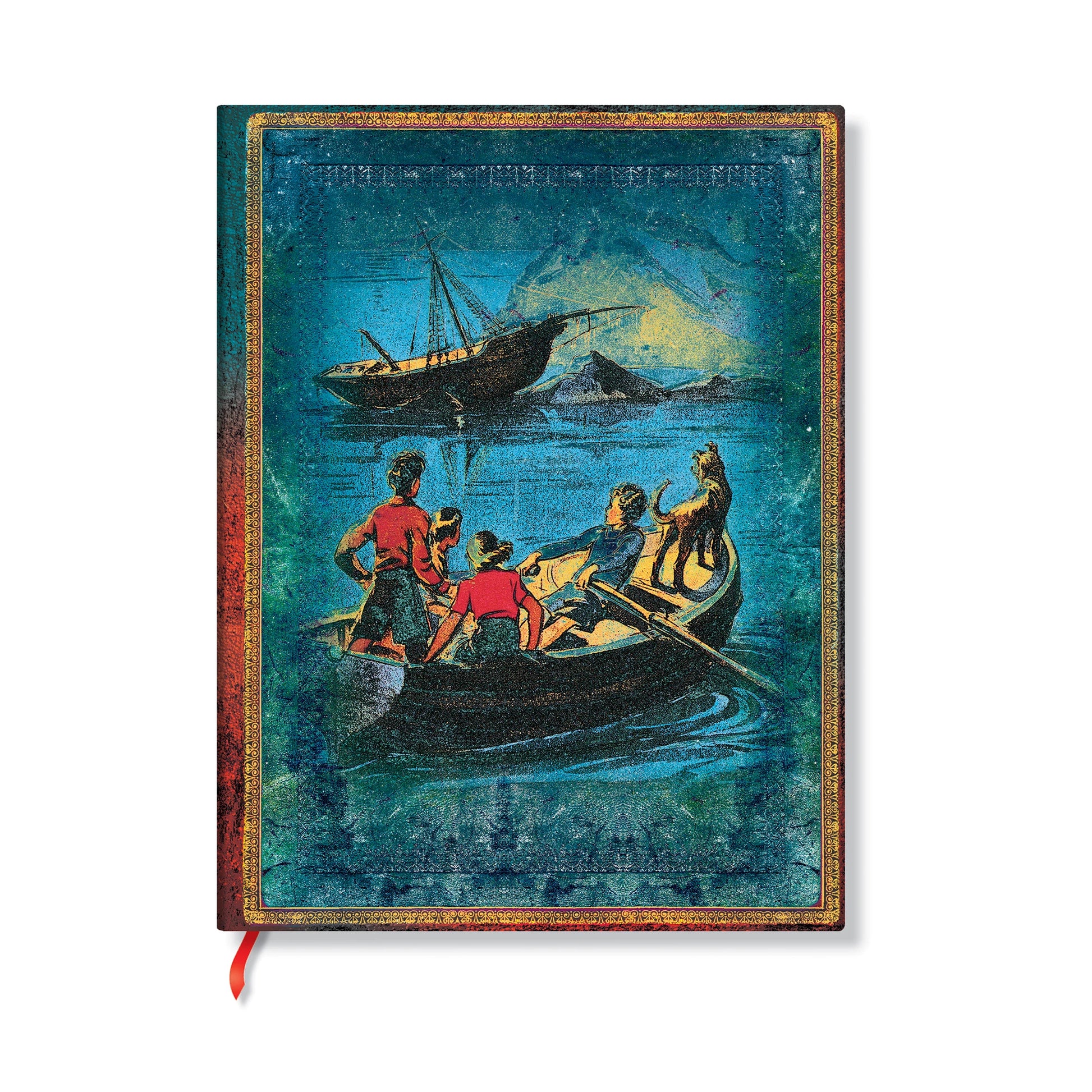 Paperblanks Notizbuch, 90 × 140 mm, liniert, Softcover, 208 Seiten, 80 g/m² – blau