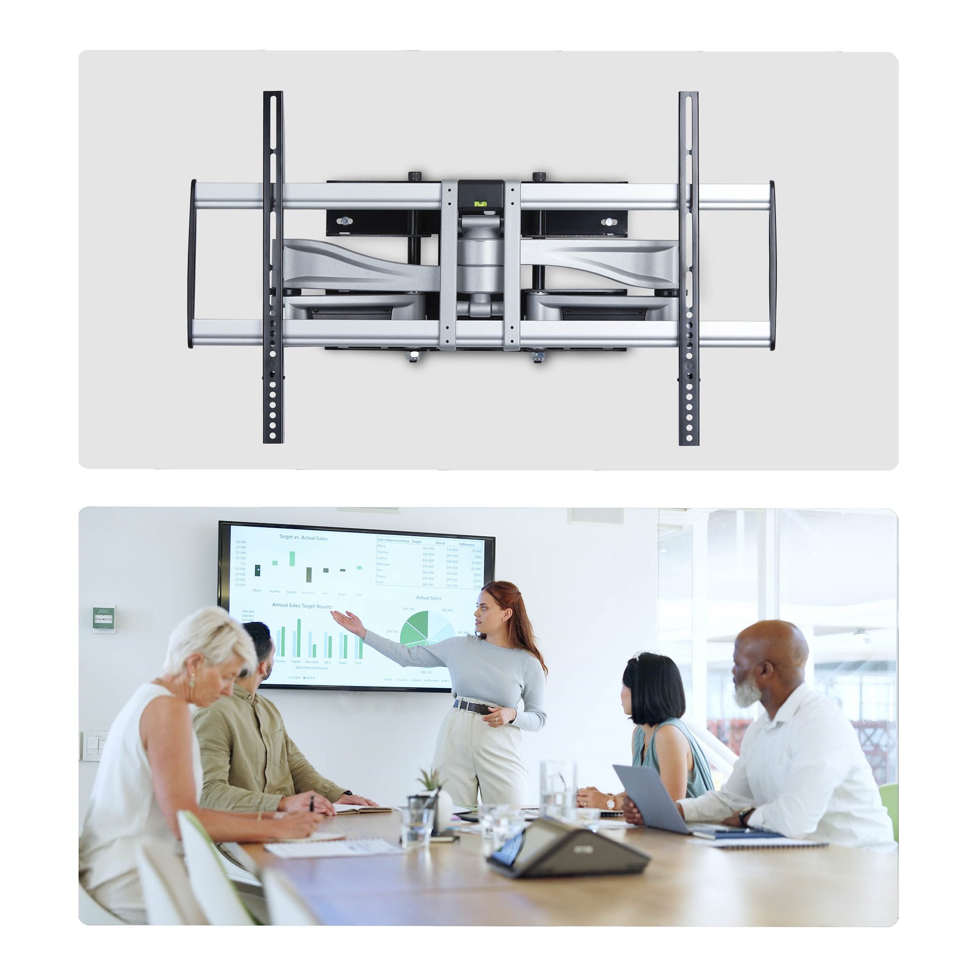 StarTech.com Wandhalterung – Vollbeweglich – 32–100" – VESA 200×200–800×500 – bis 85 kg – 100AP1-TV-WALL-MOUNT
