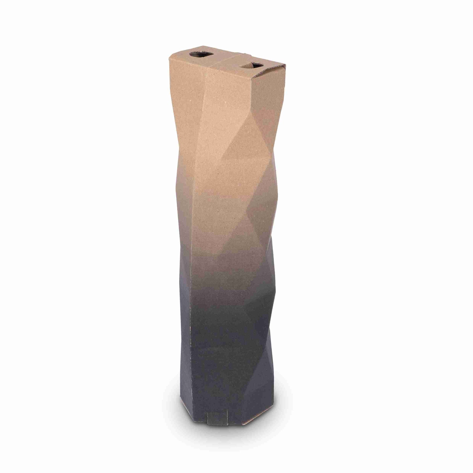 Model Weinpräsentkarton braun – Innenmass 84 × 362 × 84 mm – für 1 Flasche – 1 Stk., ab 20 Stk.
